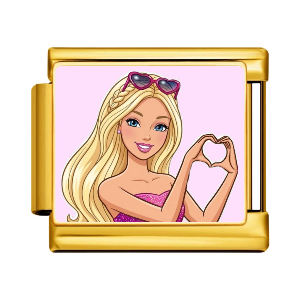 Blonde Heartmaker Barbie Charm - Gold
