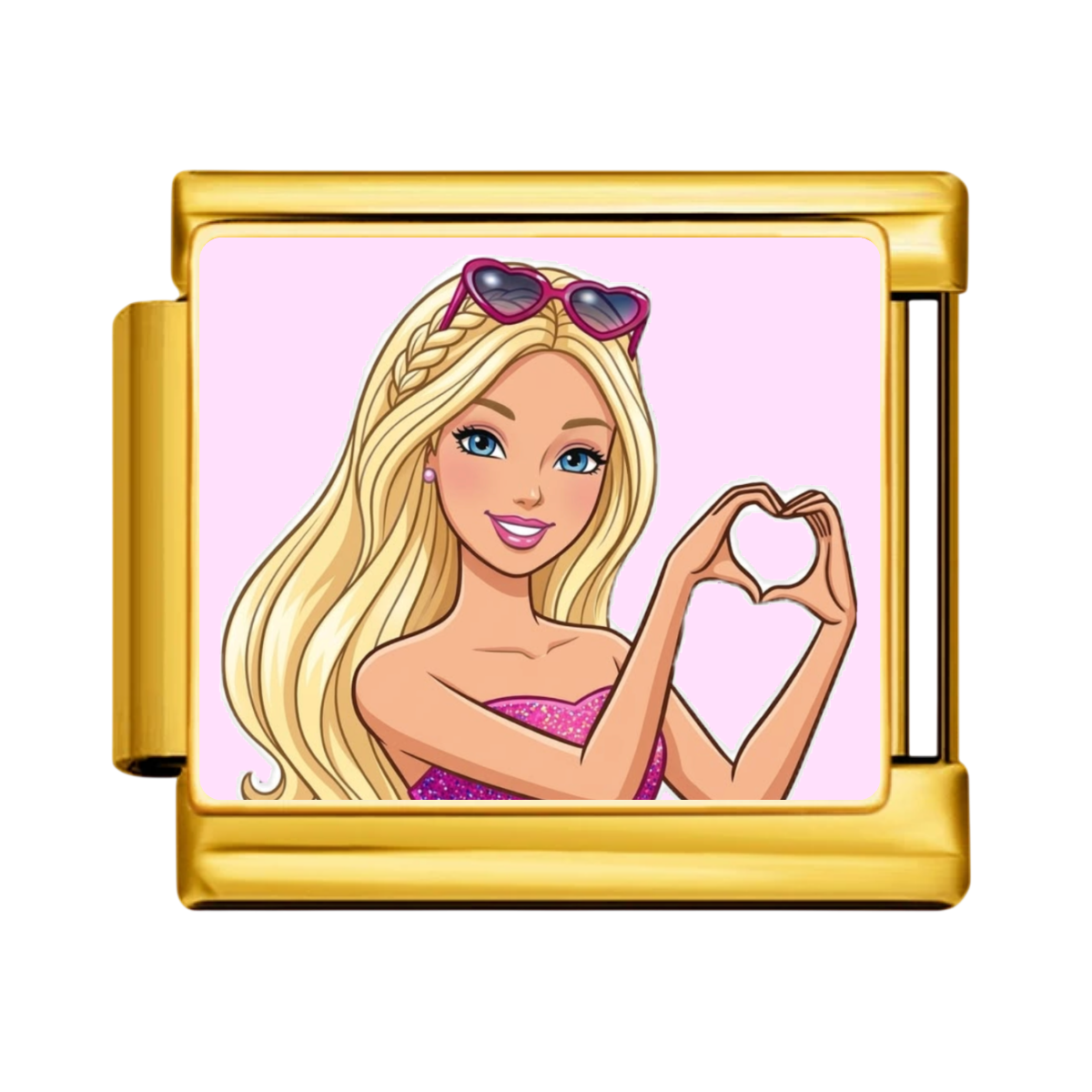 Blonde Heartmaker Barbie Charm - Gold