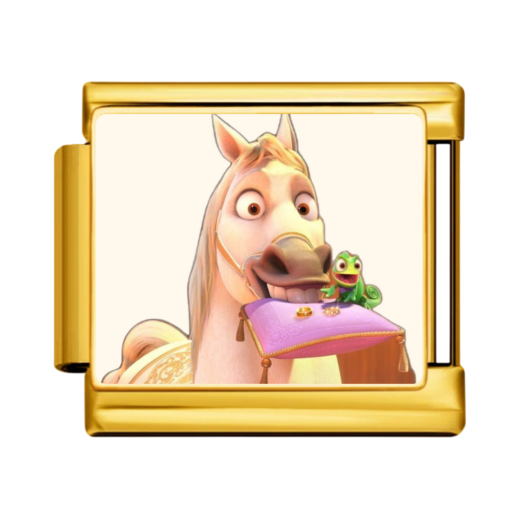 Horse Greeting Companion Charm - Gold