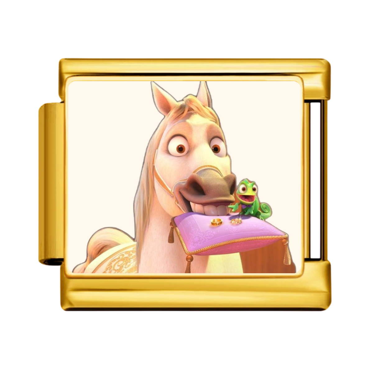 Horse Greeting Companion Charm - Gold