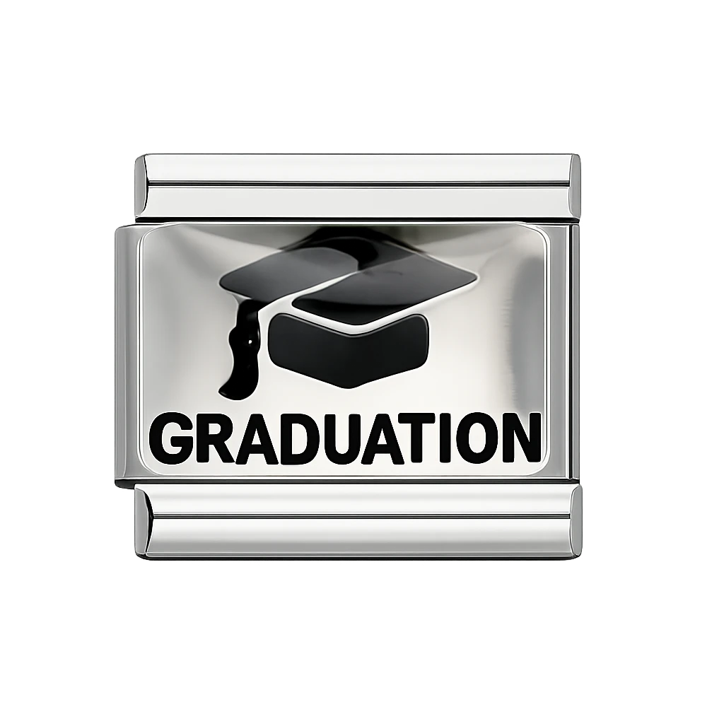 Graduation Silver Charm