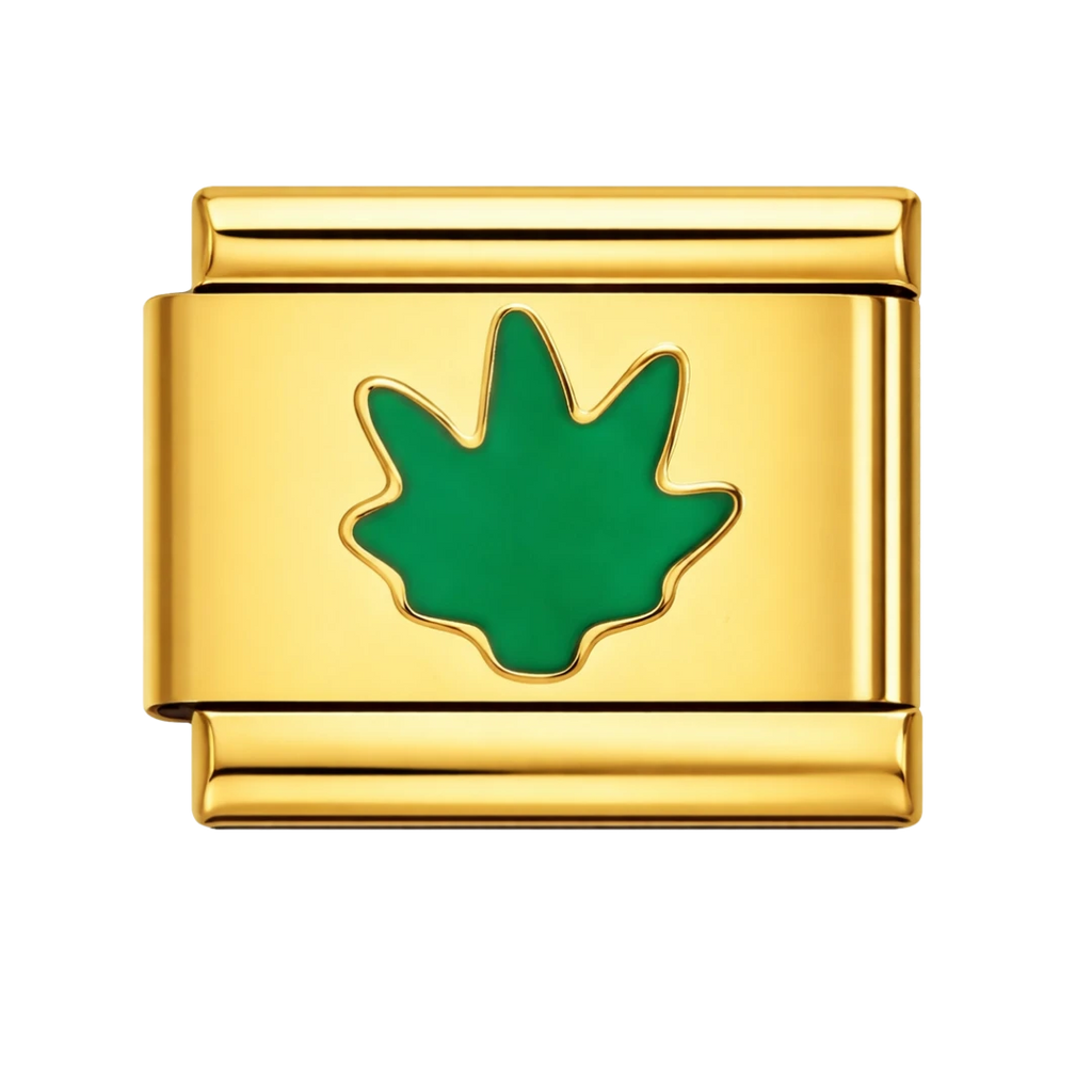 Grass Silver Charm