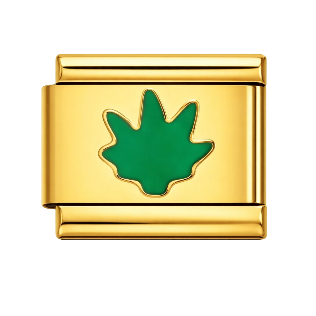 Grass Silver Charm