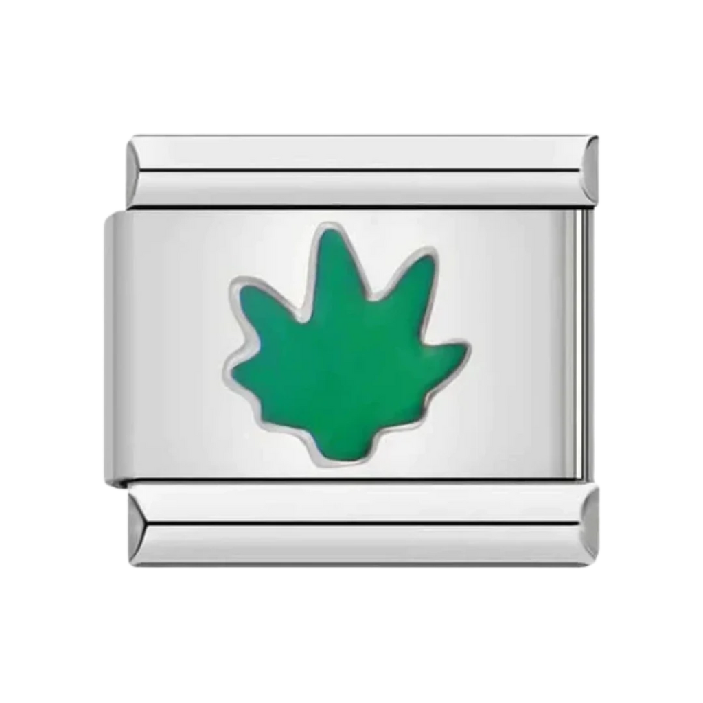 Grass Silver Charm