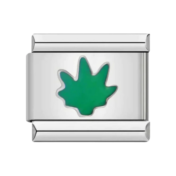 Grass Silver Charm