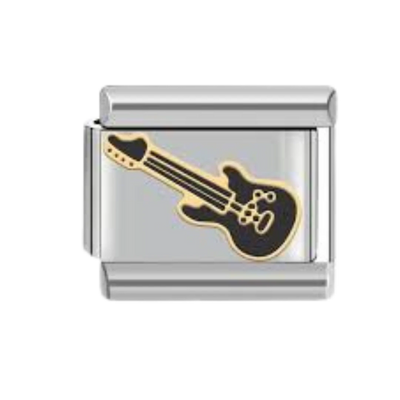 Guitar Charm - Silver