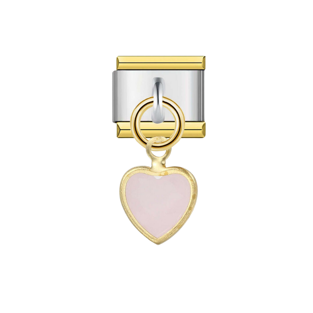 Hanging Heart Silver Charm