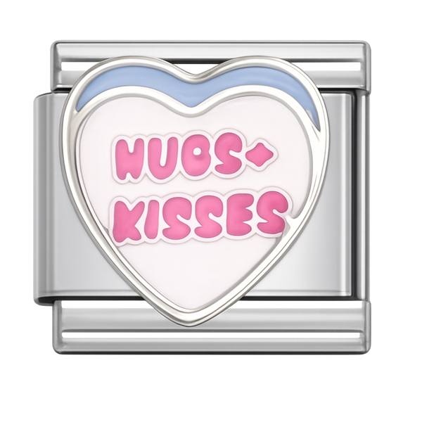 Hugs and Kisses Silver Charm