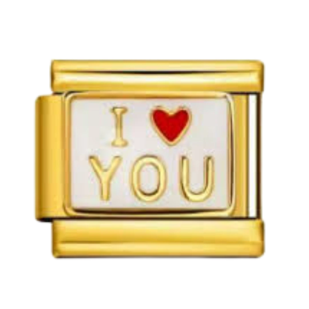 I Love You Gold Charm