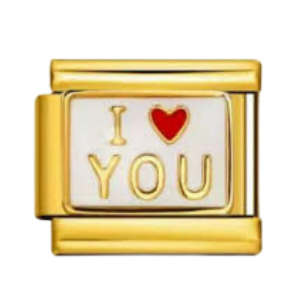 I Love You Gold Charm