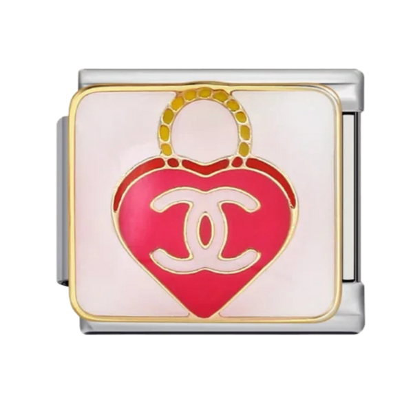Chanel Heart-Shaped Bag Silver Charm