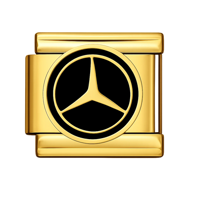 Cars Logo - Mercedes-Benz Gold