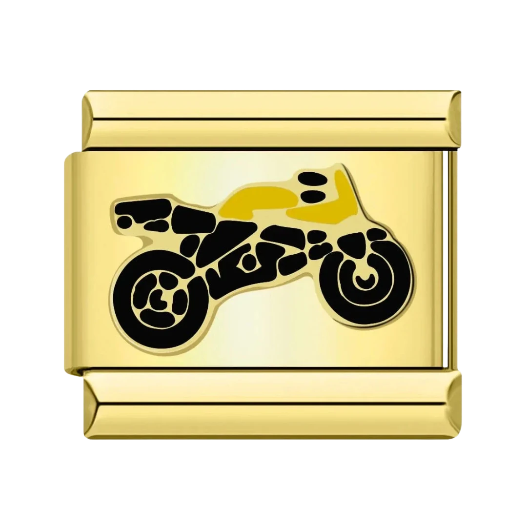 Motorcycle Gold Charm
