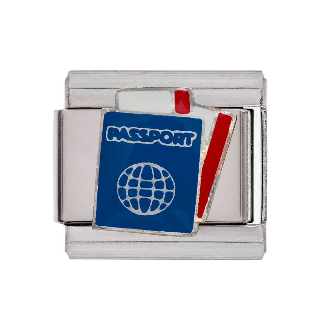 Passport Silver Charm