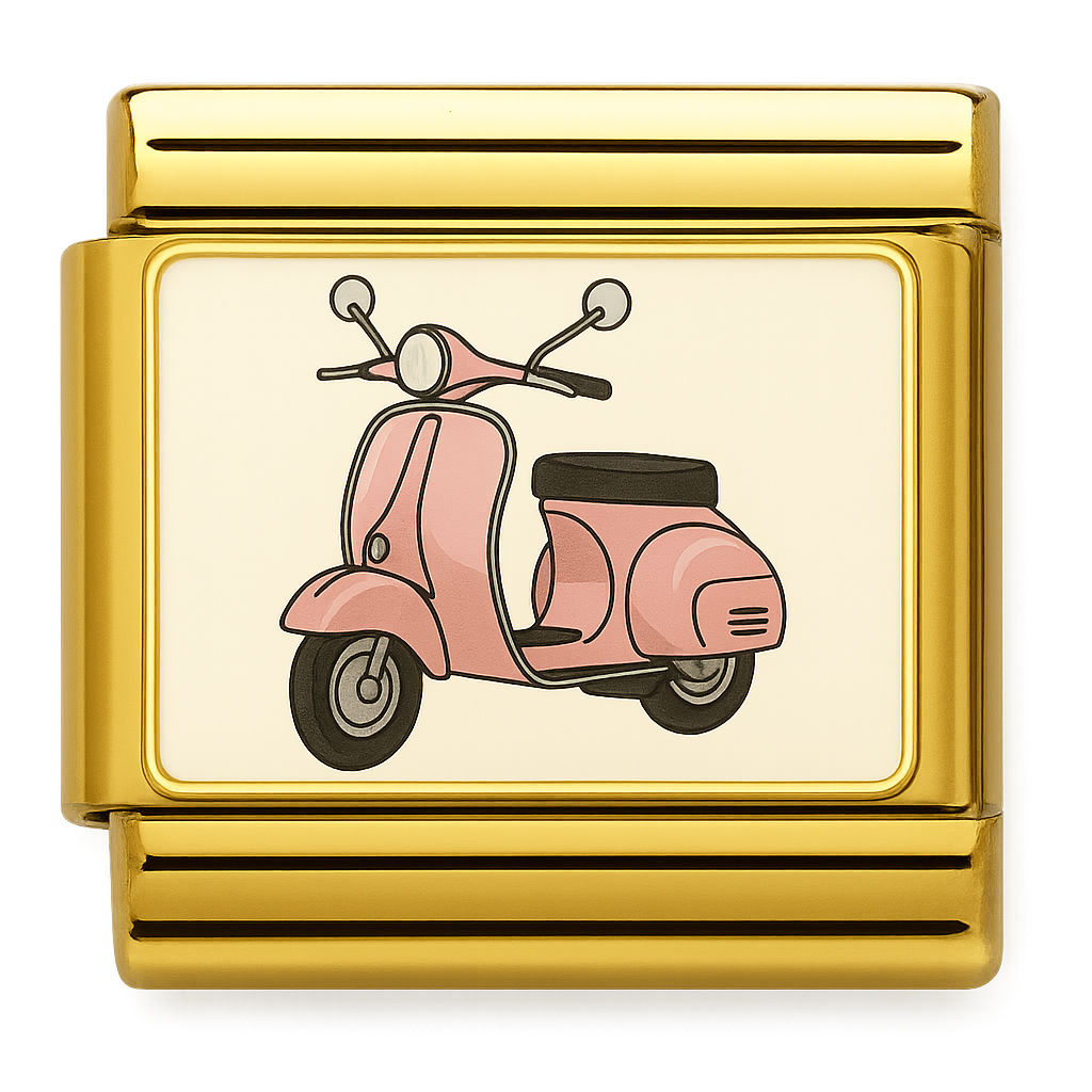 Pink Scooter Charm