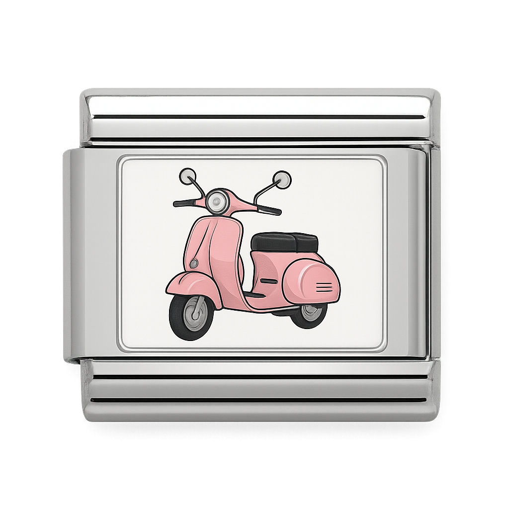 Pink Scooter Charm