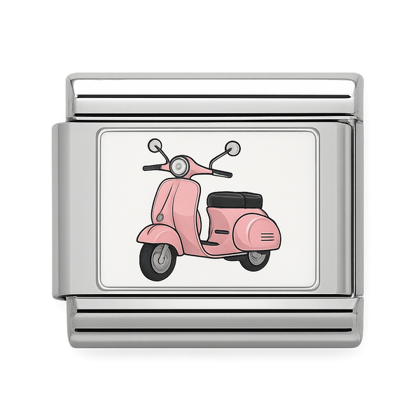 Pink Scooter Charm