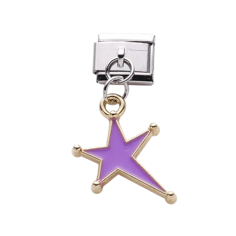 Purple Star Charm
