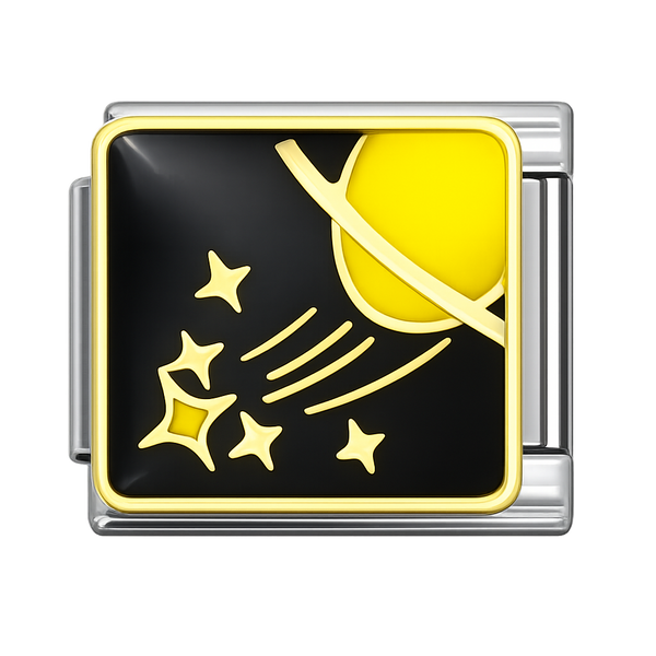 Saturn Silver Charm