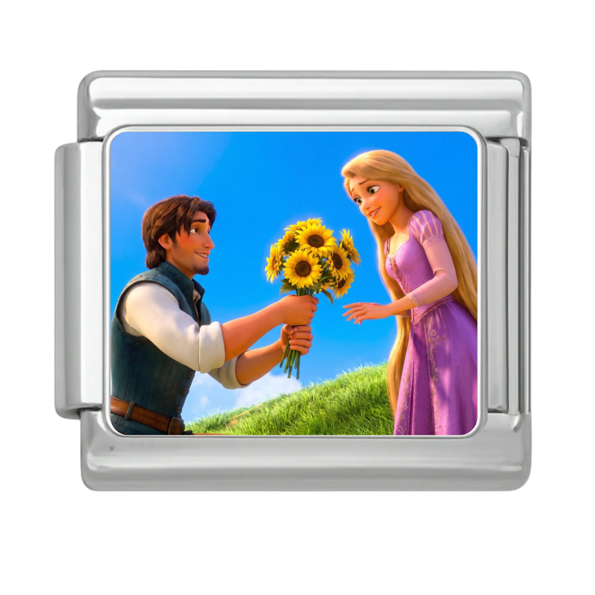 Sunrise Bouquet Moment Charm - Silver