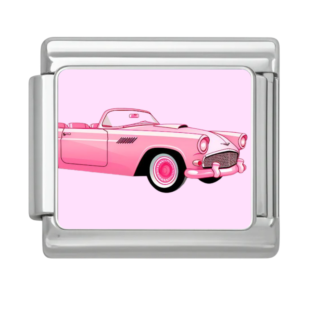 Candy Pink Convertible Charm - Silver