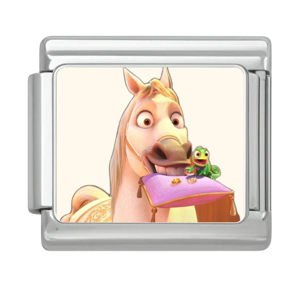 Horse Greeting Companion Charm - Silver