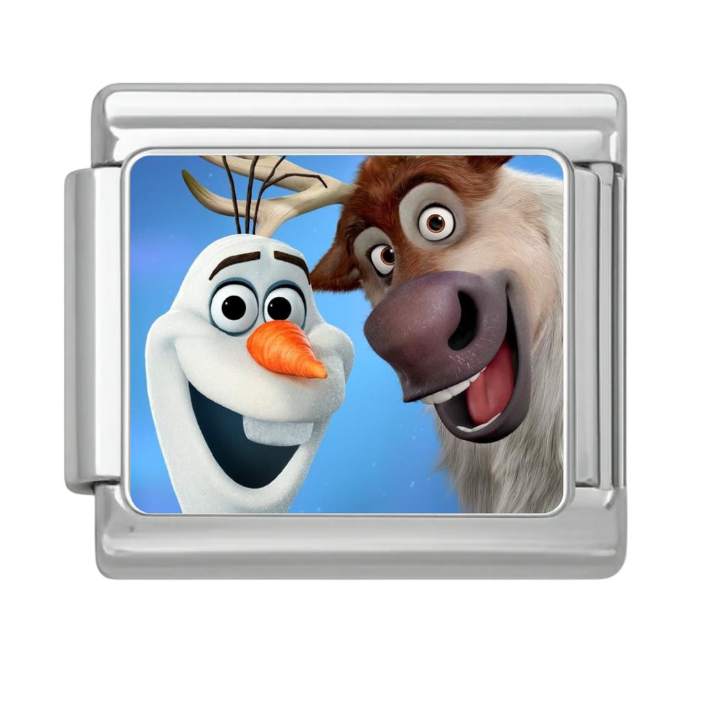 Frozen Friends Duo Charm - Silver