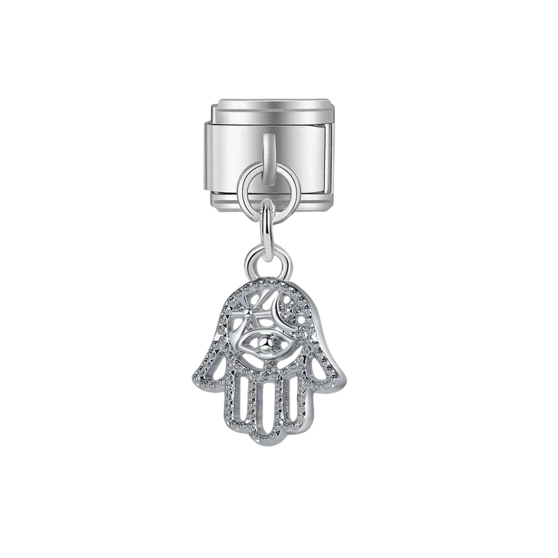 Silver Hamsa Hand Charm