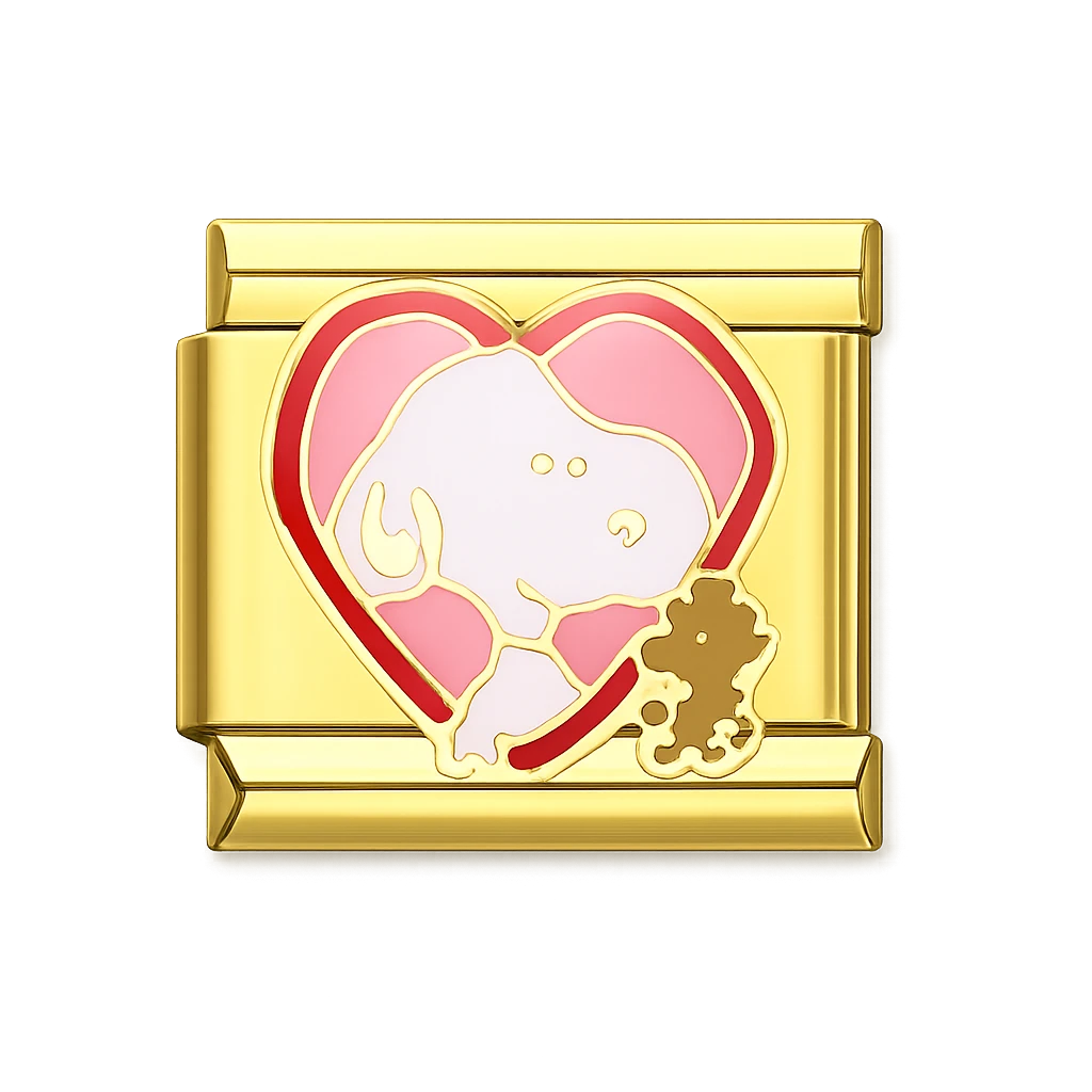 Snoopy-themed Gold Charm