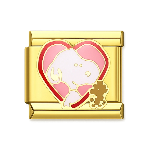 Snoopy-themed Gold Charm