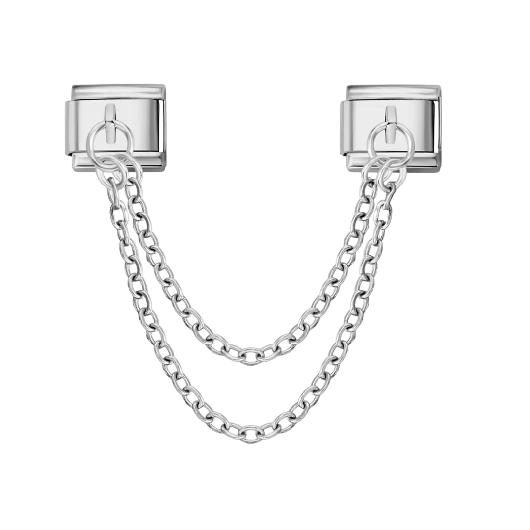 Stacked Chain Charm