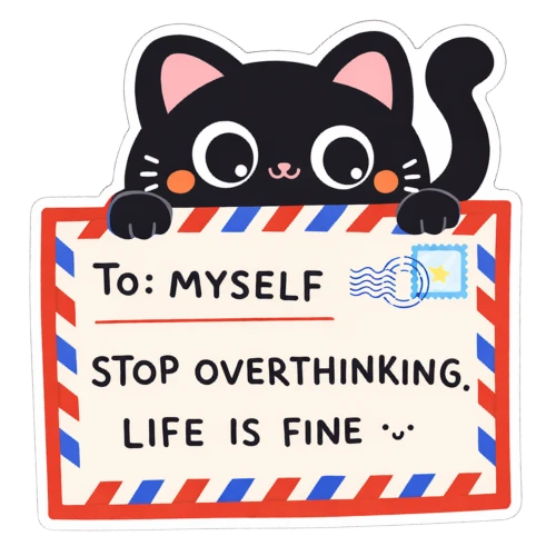 To: Myself stop overthingking