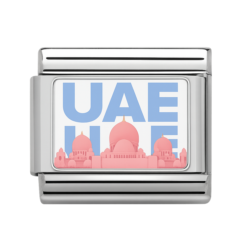 UAE Landmark Building Silver Charm