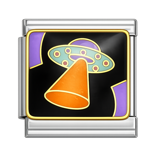 UFO Silver Charm