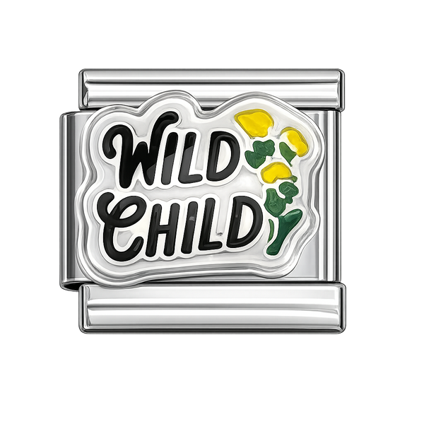 Wild Child Silver Charm