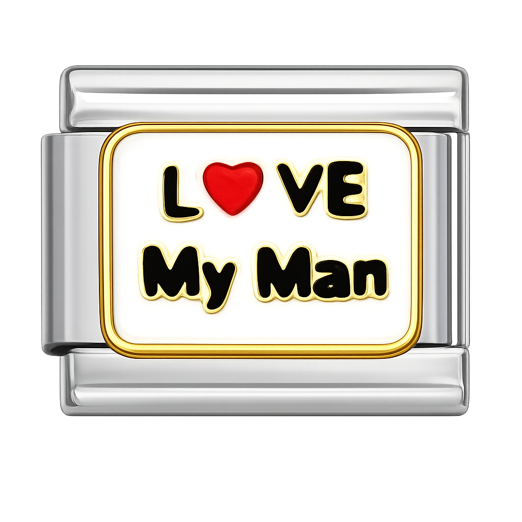 Love My Man Charm