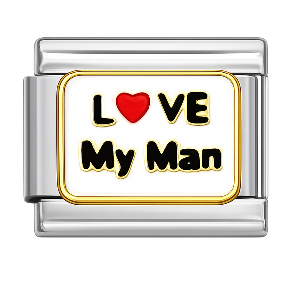 Love My Man Charm