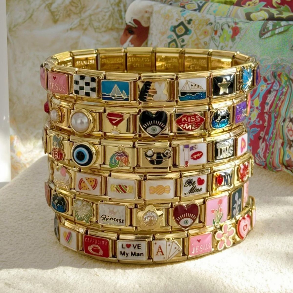 custom italian charm bracelets
