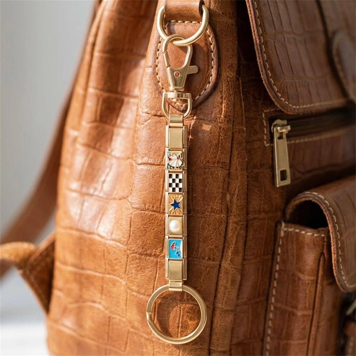 Come Again™ - customisable Italian charm Keychain ( charms not included in ₹299 )