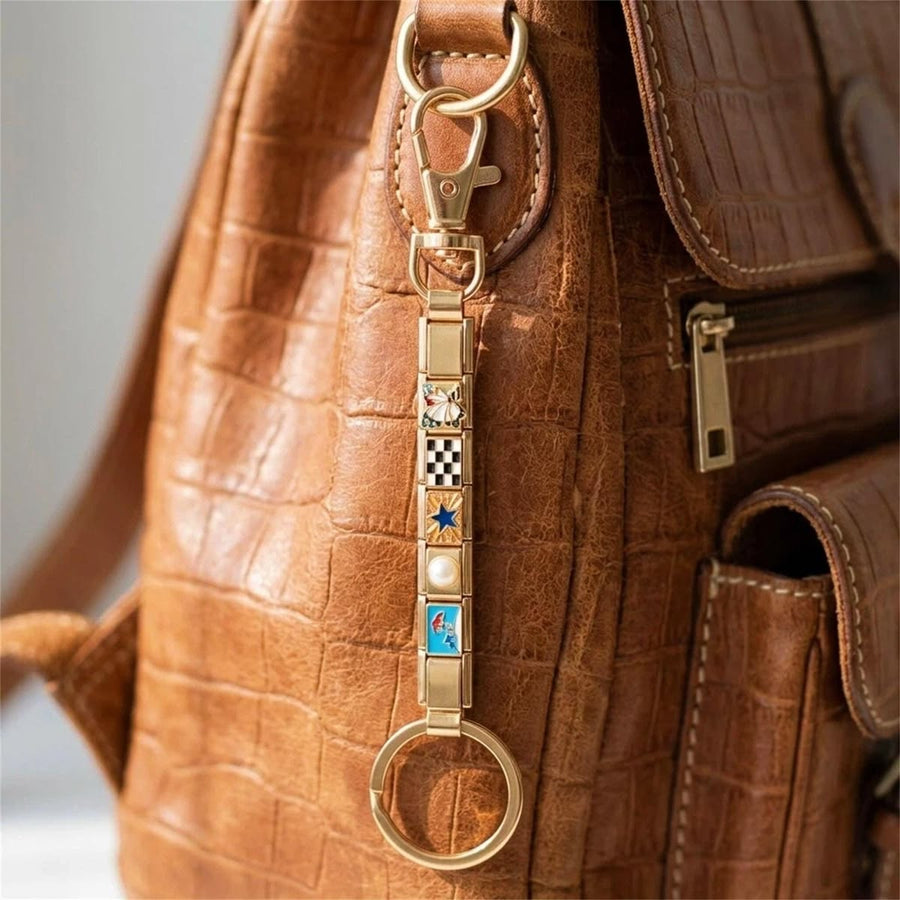Come Again™ - customisable Italian charm Keychain ( charms not included in ₹299 )