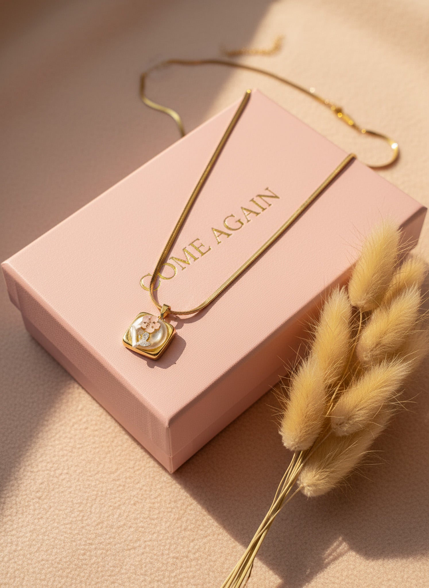 Petal Charm chain necklace