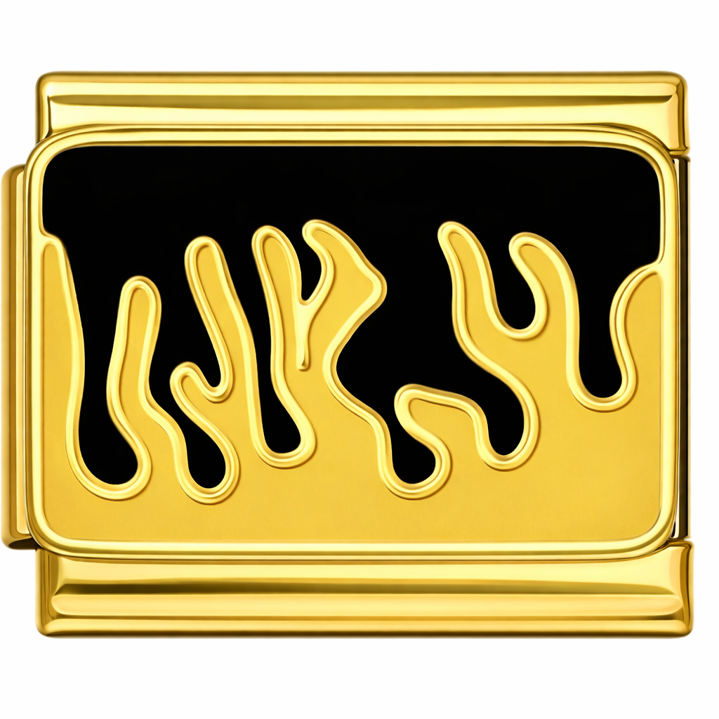 Flame Gold charm