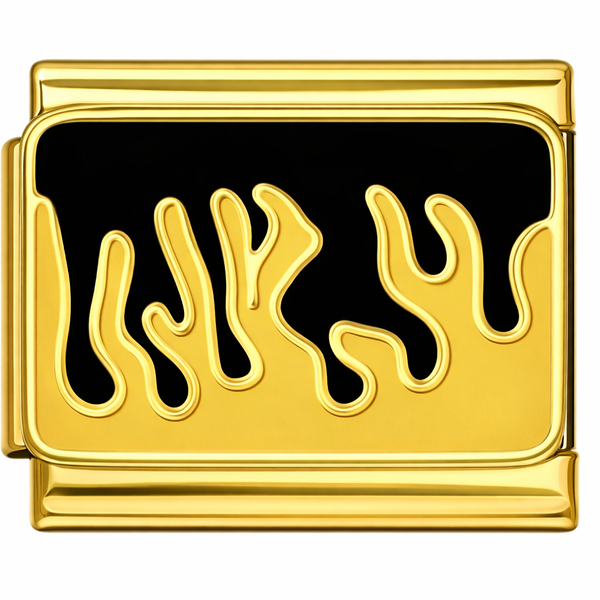 Flame Gold charm