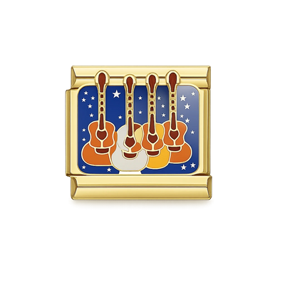guitar-themed Gold Charm - Default Title