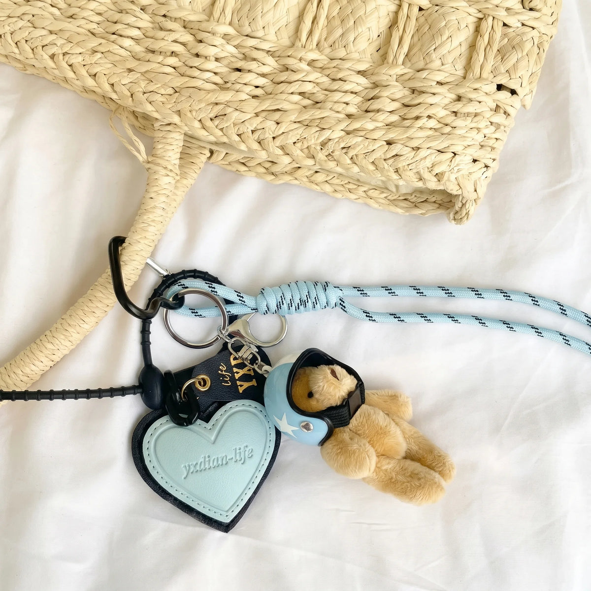 Beige Bear Bag Charm