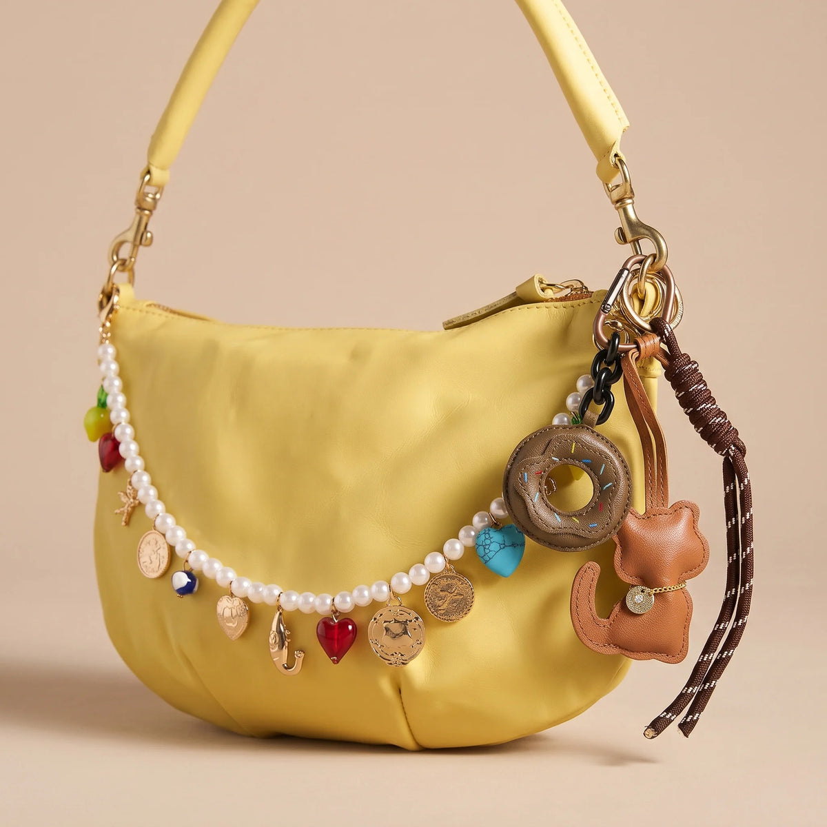 Doughnut Cat Bag Charm