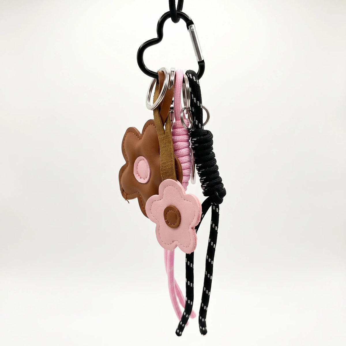 Black and Yellow Flower Bag Charm