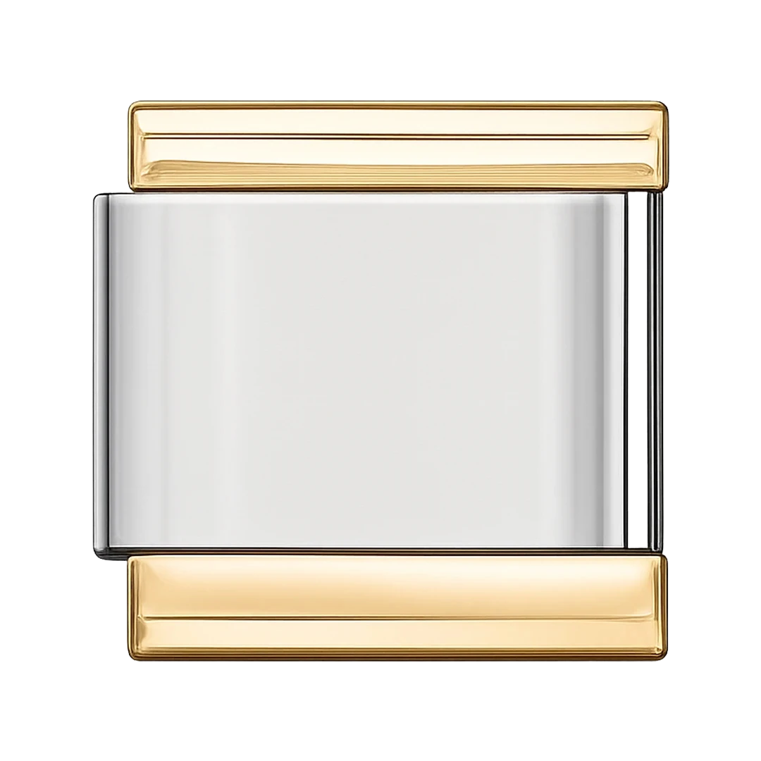 rosegold silver charm