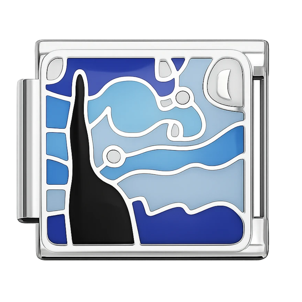 scenic enamel Charm