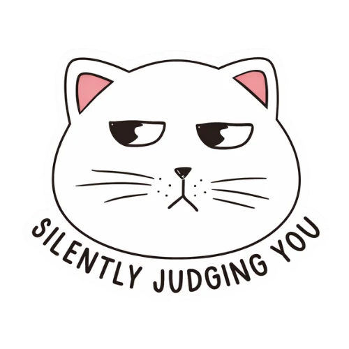silently judging you